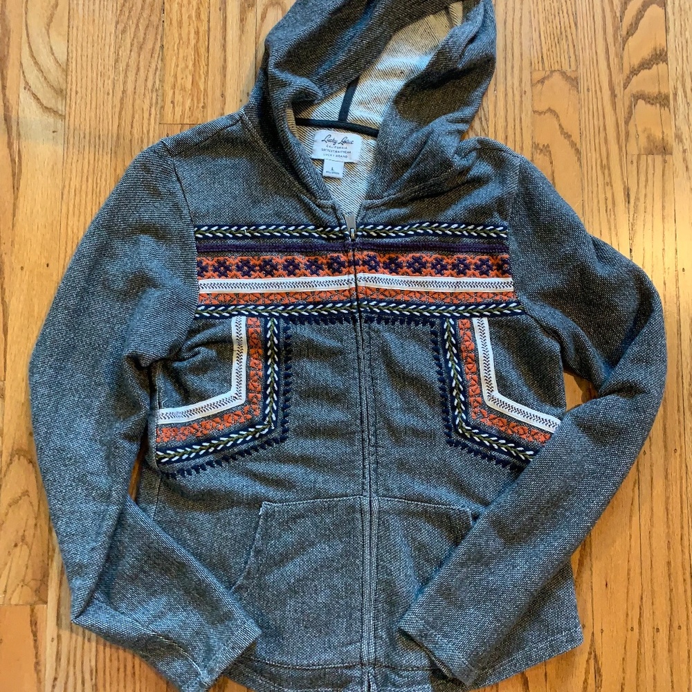 Lucky Brand Lucky Lotus Zip Hoodie